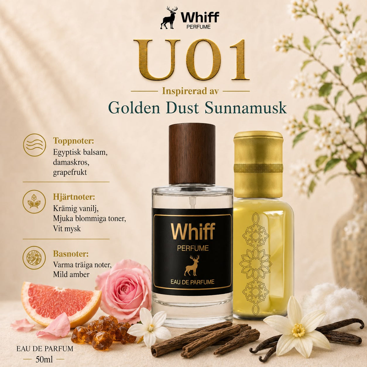 U01 - Inspirerad av Golden Dust Sunnamusk